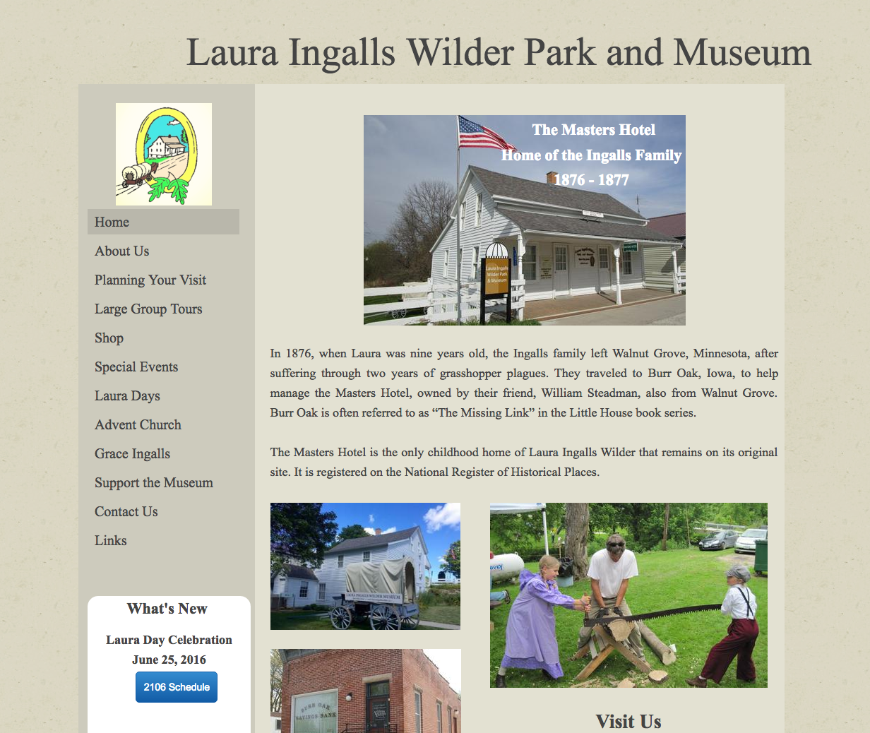 Laura Ingalls Wilder Park and Museum – Burr Oak, IO